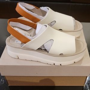 Women's CAMPER 'Oruga Up' Platform Sandals - Size: 8 - Beige - K200848-005